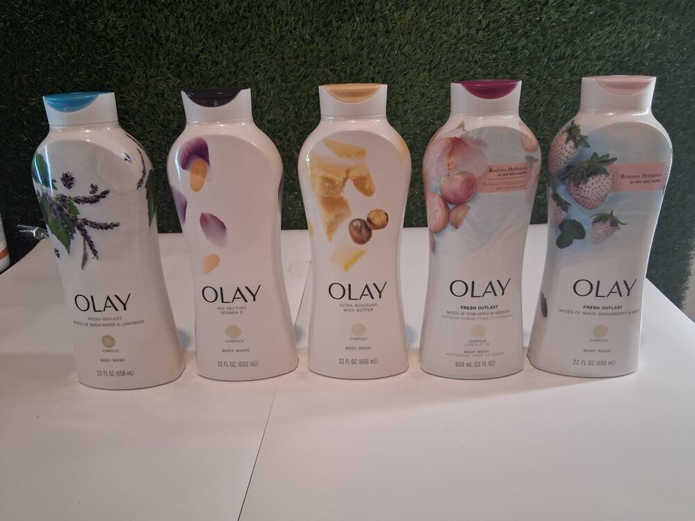 Olay Body Wash Lot of 5 Fresh Outlast Ultra Moisture Age Defying 22 oz Bottles